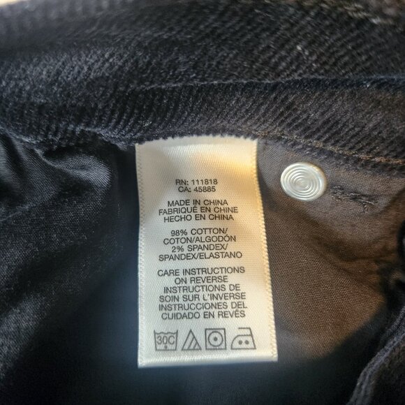 Michael Kors Velvet Corduroy Pants Black‎ Straight Leg Stretch Womens 6 NEW NWT - Picture 9 of 11